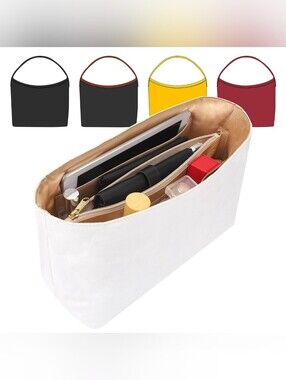 WOMEN'S Purse Organizer Insert  Handbag White